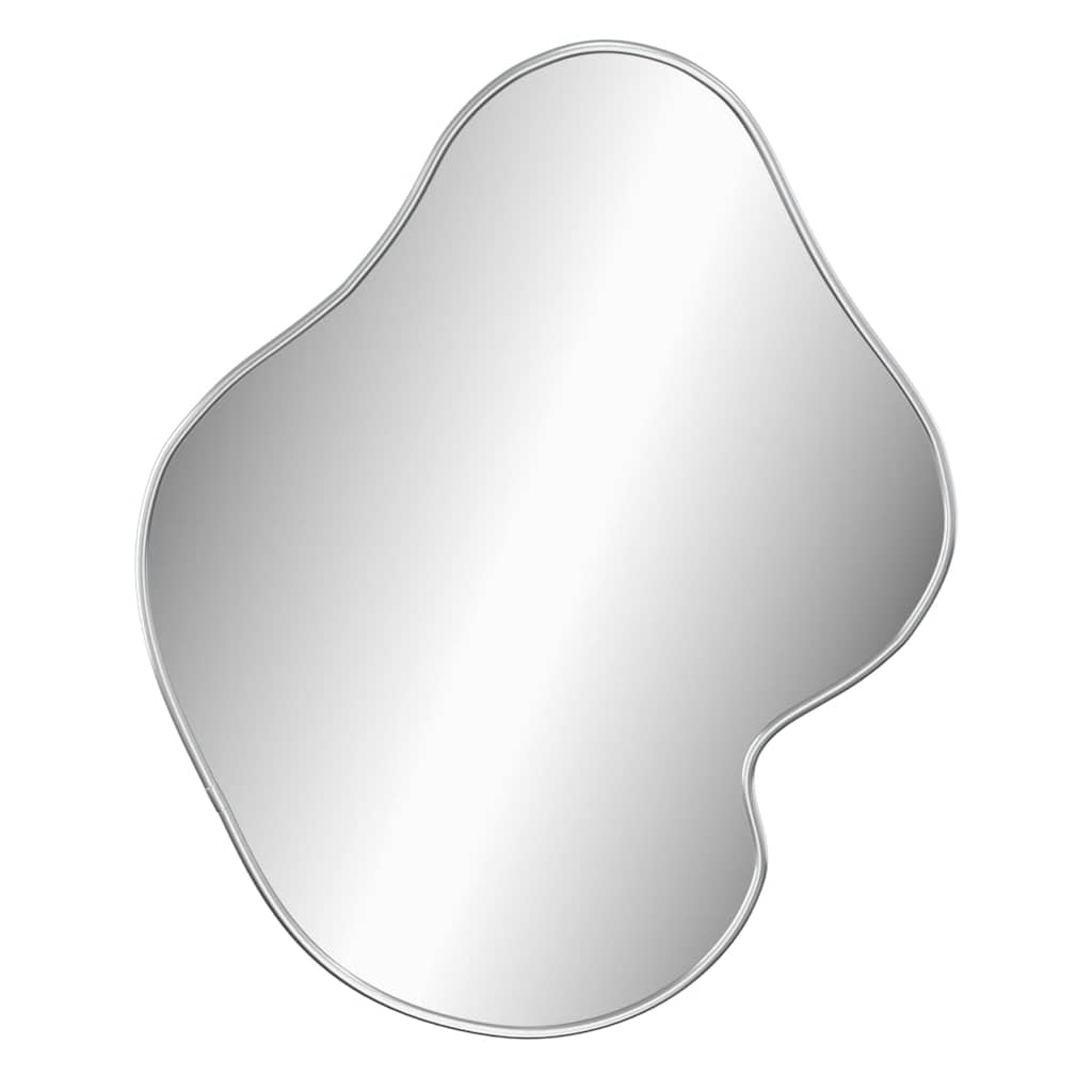 Miroir mural vidaxl 60x50 cm en argent coloré