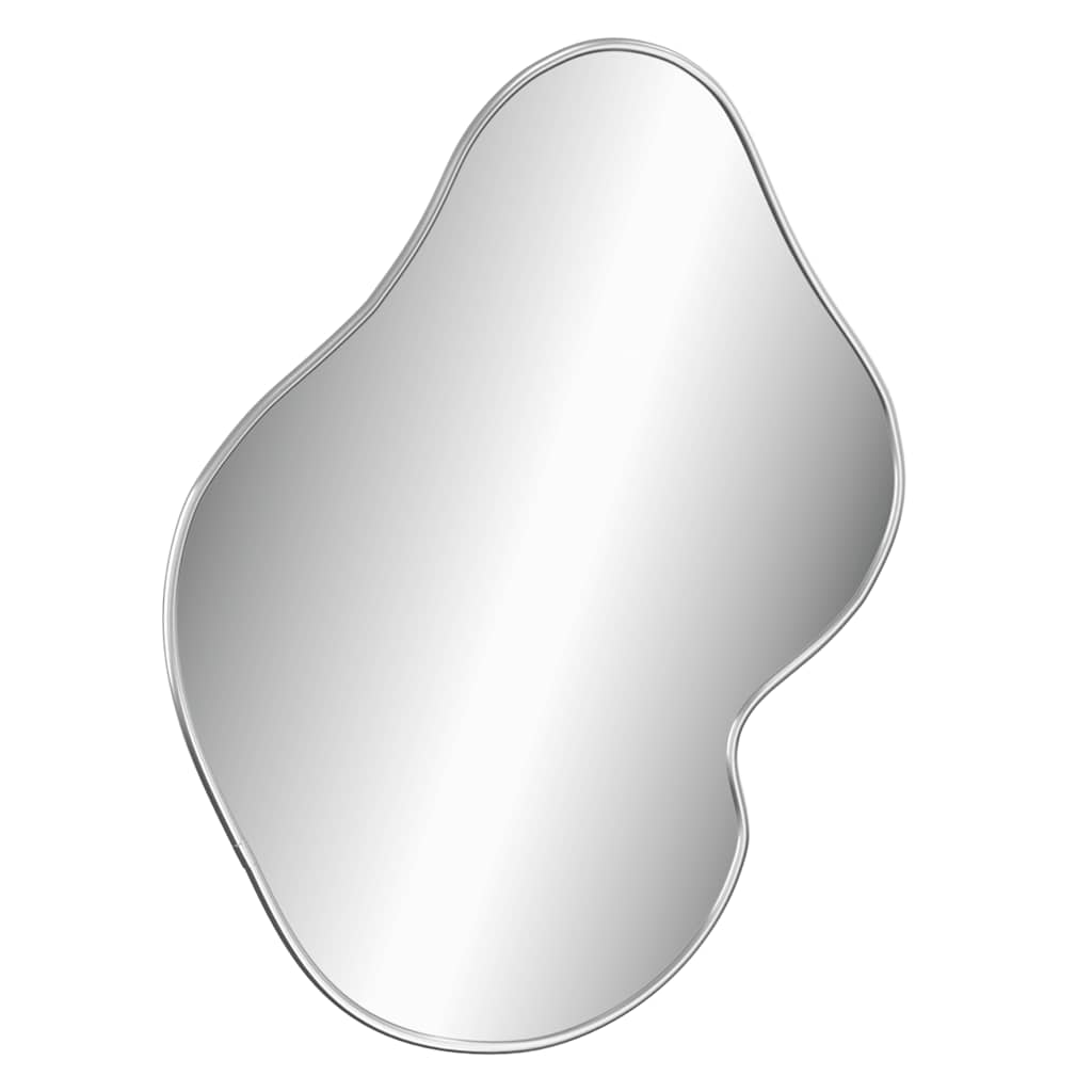 Miroir mural vidaxl 60x50 cm en argent coloré