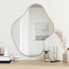Miroir mural vidaxl 60x50 cm en argent coloré