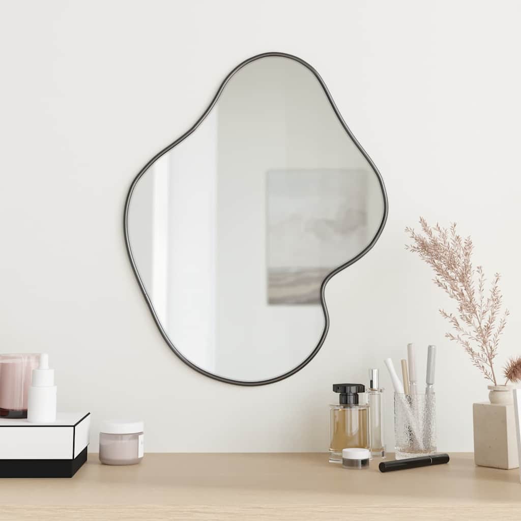 Miroir mural vidaxl 50x40 cm noir