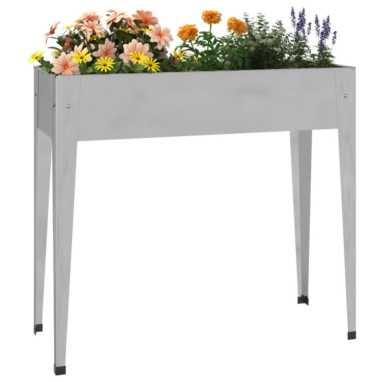 Vidaxl Planter 100.5x40.5x90 cm en acier galvanisé