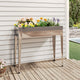 Vidaxl Planter 100.5x40.5x90 cm en acier galvanisé