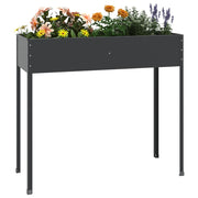 Vidaxl planter 100.5x40.5x90 cm couleur anthracite en acier galvanisé - afbeelding 3