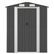 Vidaxl jardin hangar 192x108x223 cm anthracite en acier galvanisé -colore - afbeelding 3