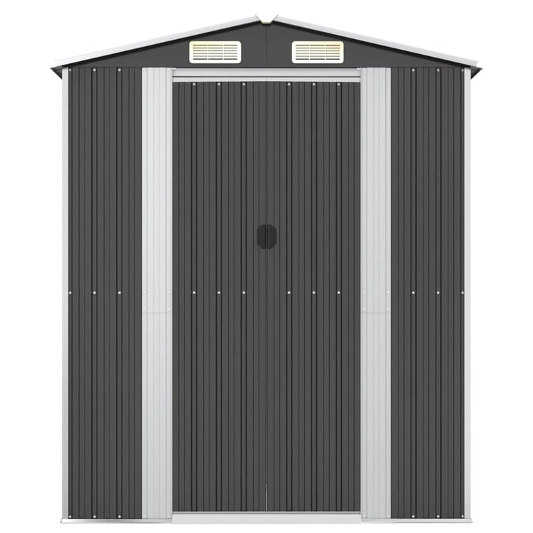 Vidaxl jardin hangar 192x108x223 cm anthracite en acier galvanisé -colore