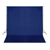 Fond vidaxl sans chromakey standard 300x300 cm Coton bleu - afbeelding 3