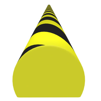 Vidaxl Corner Protector 4x3x100 cm PU jaune et noir