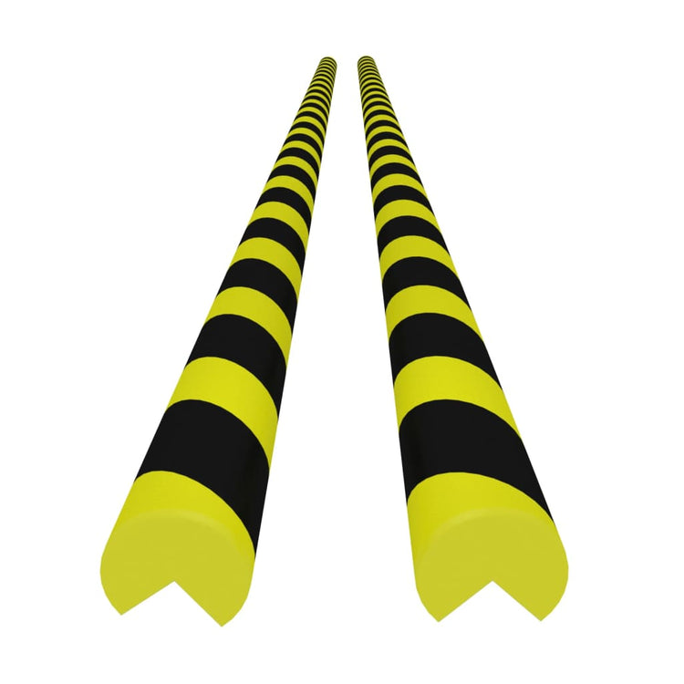 Vidaxl Corner Protecteurs 2 PCS 4x4x104 cm PU jaune et noir