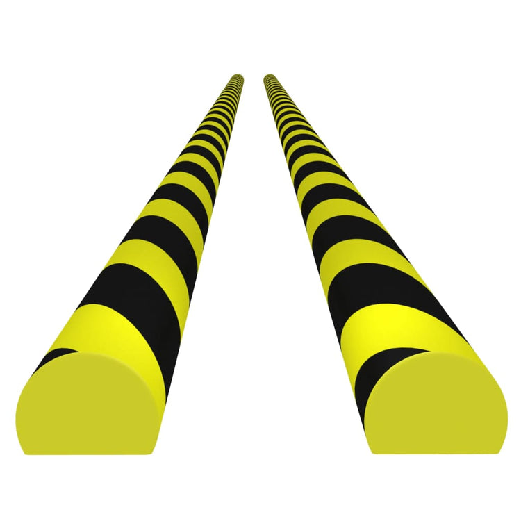 Vidaxl Corner Protecteurs 2 PCS 4x3x100 cm PU jaune et noir