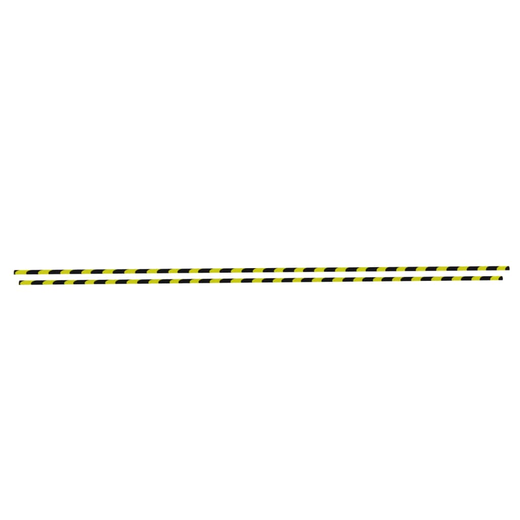 Vidaxl Corner Protecteurs 2 PCS 4x3x100 cm PU jaune et noir