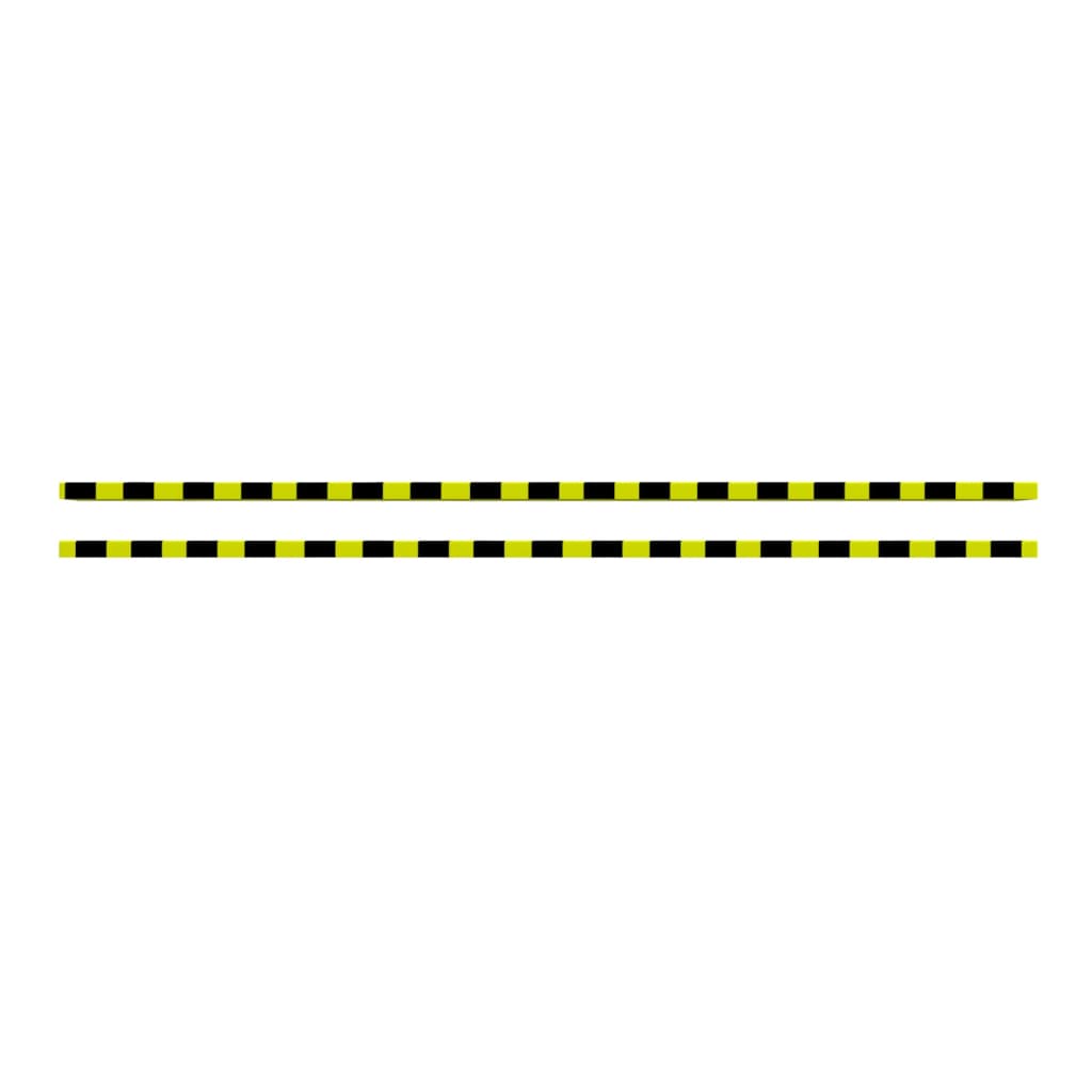 Vidaxl Corner Protecteurs 2 PCS 6x2x101,5 cm PU jaune et noir