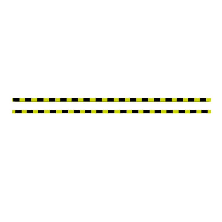 Vidaxl Corner Protecteurs 2 PCS 6x2x101,5 cm PU jaune et noir