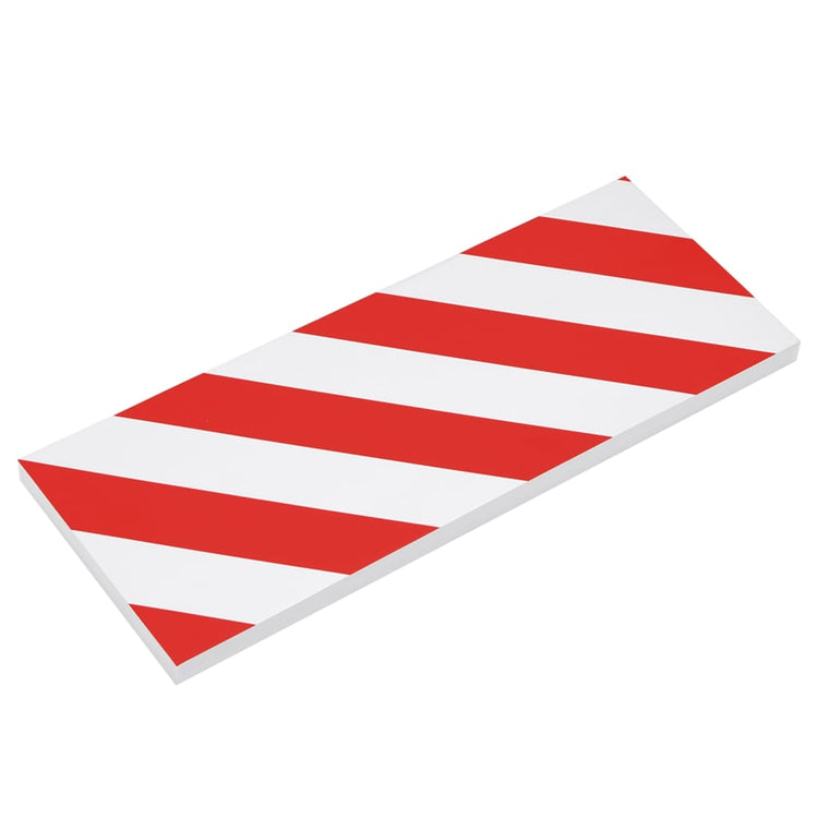 Protégeurs de mur de vidaxl 6 ST 50x20x2 cm mousse EVA rouge et blanc