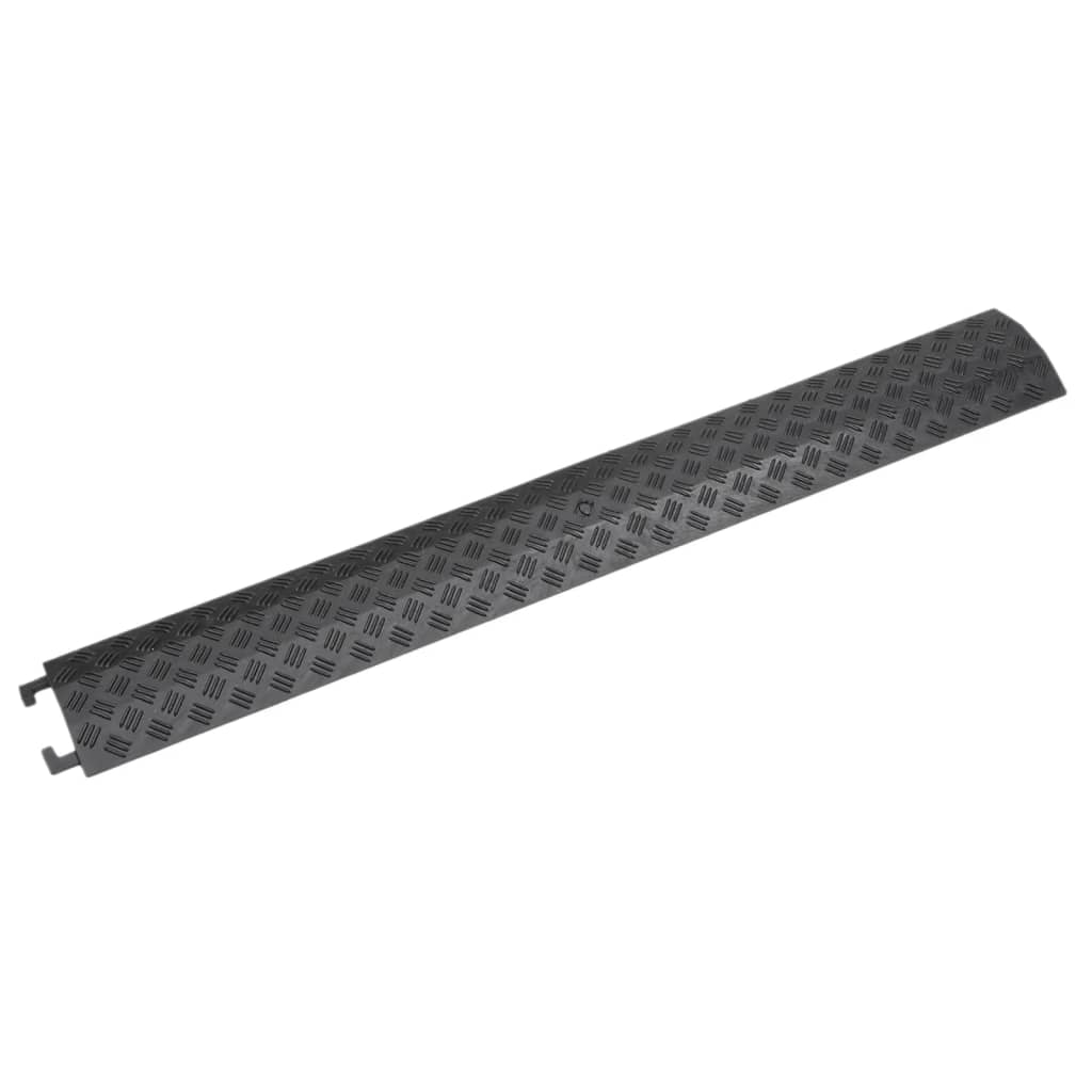 Seuil Protégeur des câbles Vidaxl 2 PCS 98,5 cm noir