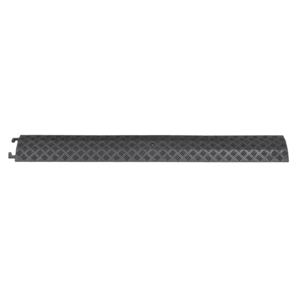 Seuil Protégeur des câbles Vidaxl 2 PCS 98,5 cm noir