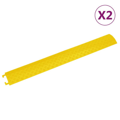 Seuil de protection des câbles Vidaxl 2 ST 98,5 cm jaune