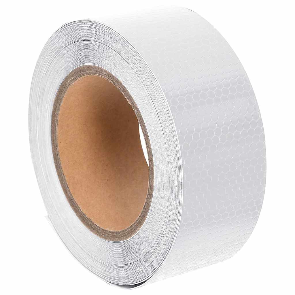 Vidaxl refléte du ruban 5 cm x 20 m PVC blanc
