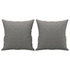 Vidaxl Coussins décoratifs 2 ST 40x40 cm Tissu gris foncé