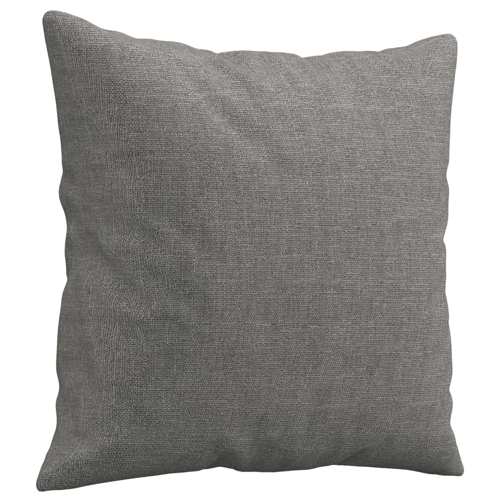 Vidaxl Coussins décoratifs 2 ST 40x40 cm Tissu gris foncé