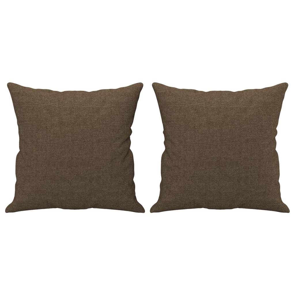 Vidaxl Coussins décoratifs 2 ST 40x40 cm Brown