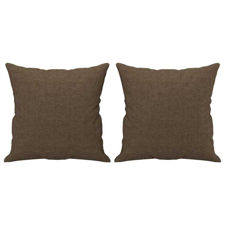 Vidaxl Coussins décoratifs 2 ST 40x40 cm Brown