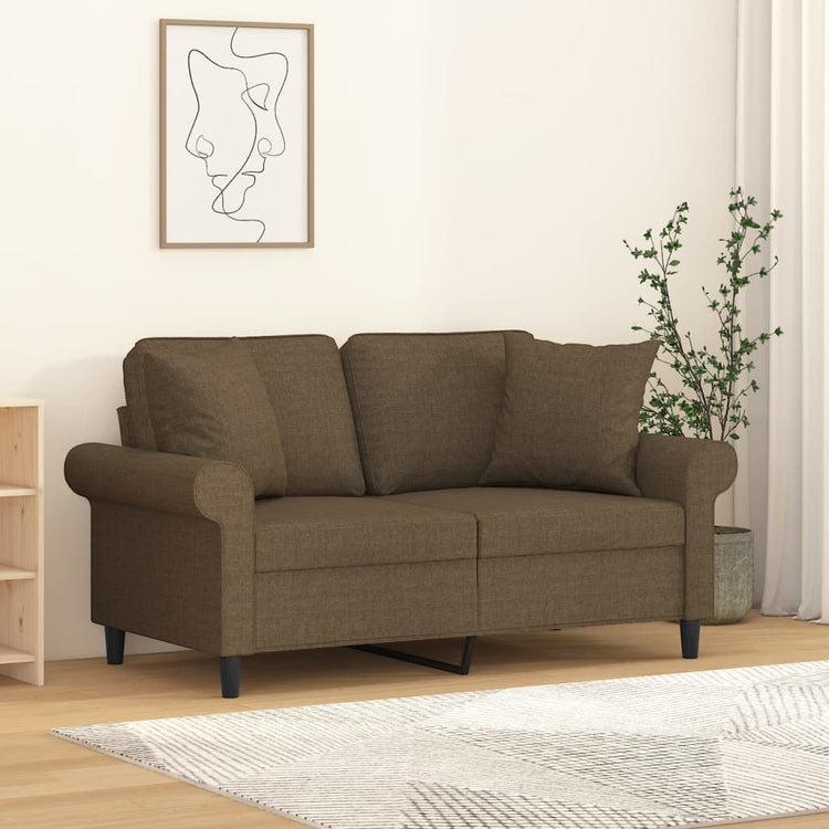Vidaxl Coussins décoratifs 2 ST 40x40 cm Brown