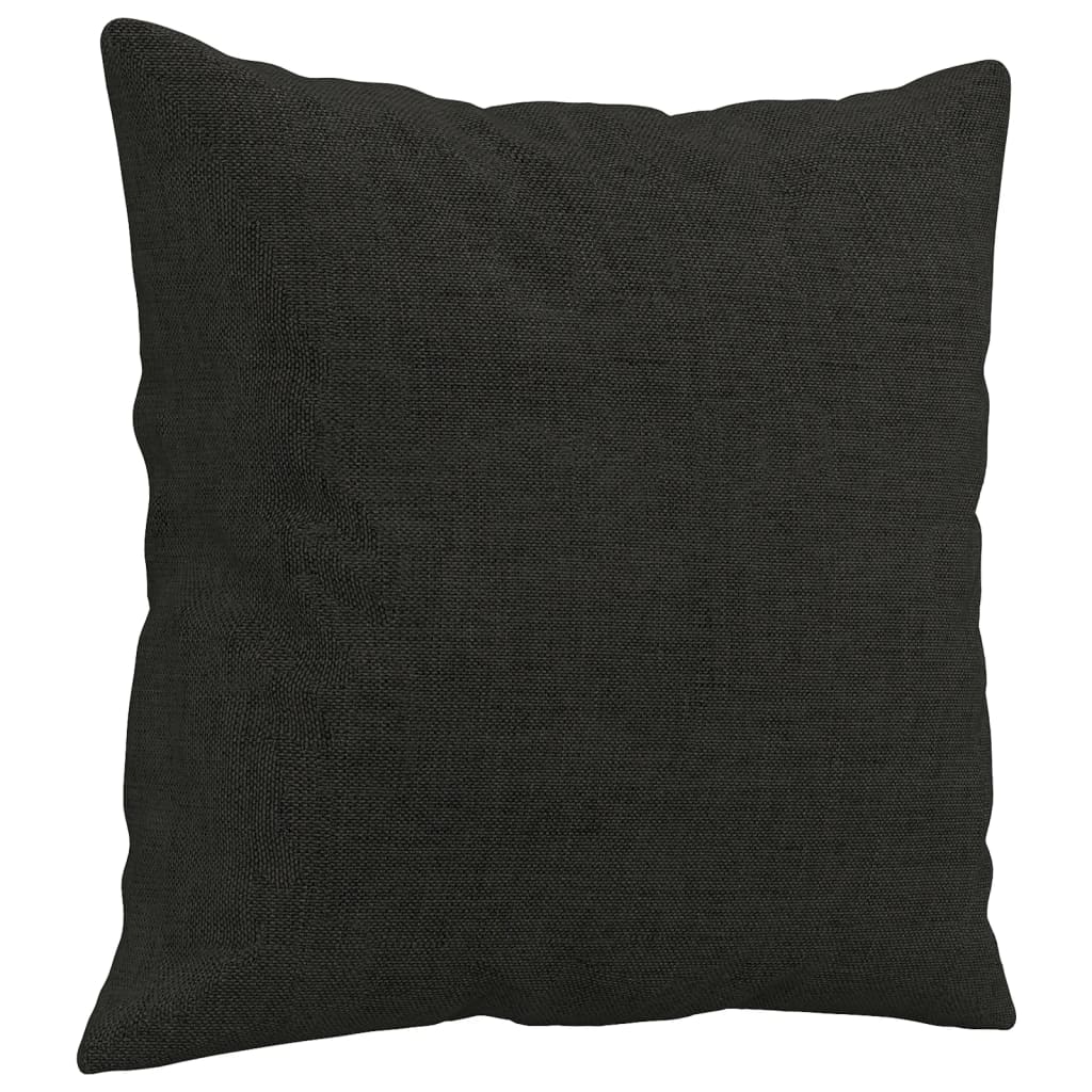 Vidaxl Coussins décoratifs 2 ST 40x40 cm Tissu noir