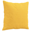 Vidaxl Coussins décoratifs 2 ST 40x40 cm Tissu jaune clair