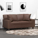 Vidaxl Coussins décoratifs 2 ST 40x40 cm en cuir artificiel marron