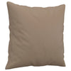 Vidaxl Coussins décoratifs 2 PCS 40x40 cm Cappuccino en cuir artificiel
