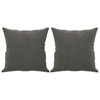 Vidaxl Coussins décoratifs 2 ST 40x40 cm en velours gris foncé