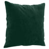 Vidaxl Coussins décoratifs 2 ST 40x40 cm Velvet vert foncé
