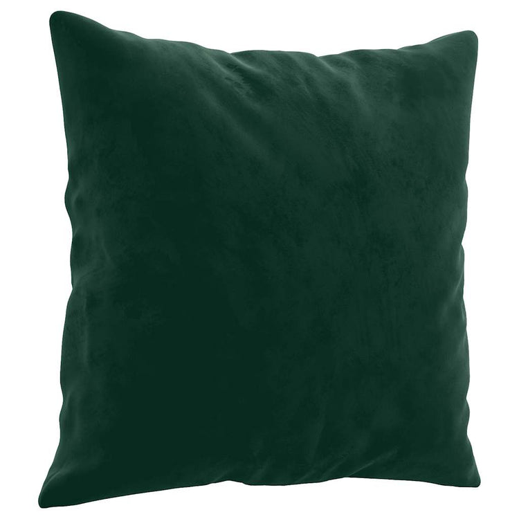 Vidaxl Coussins décoratifs 2 ST 40x40 cm Velvet vert foncé