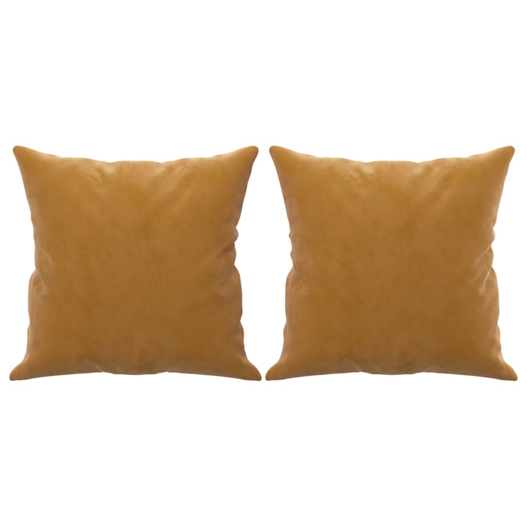Vidaxl Coussins décoratifs 2 ST 40x40 cm Brown