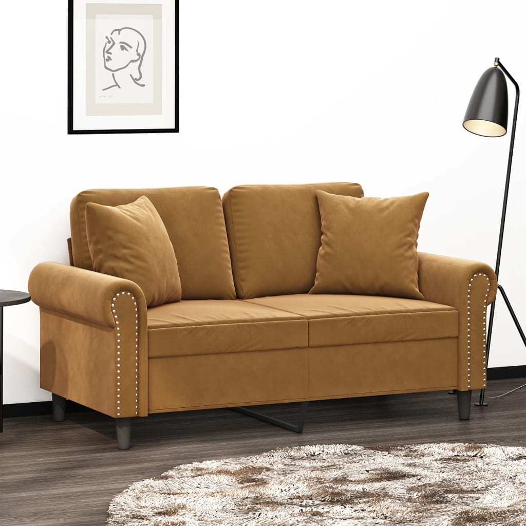 Vidaxl Coussins décoratifs 2 ST 40x40 cm Brown