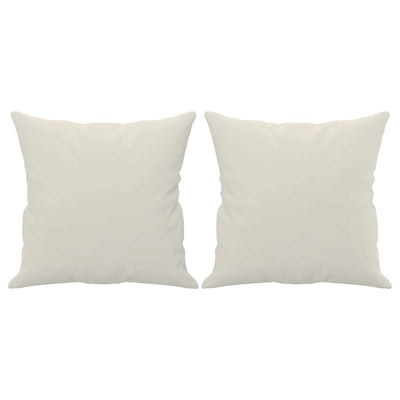 Vidaxl Coussins décoratifs 2 ST 40x40 cm Velvet Crème colorée