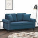 Vidaxl Coussins décoratifs 2 ST 40x40 cm Bleu en velours