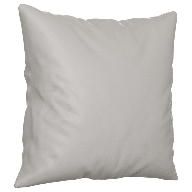 Vidaxl Coussins décoratifs 2 PCS 40x40 cm Tissu de microfibre gris clair