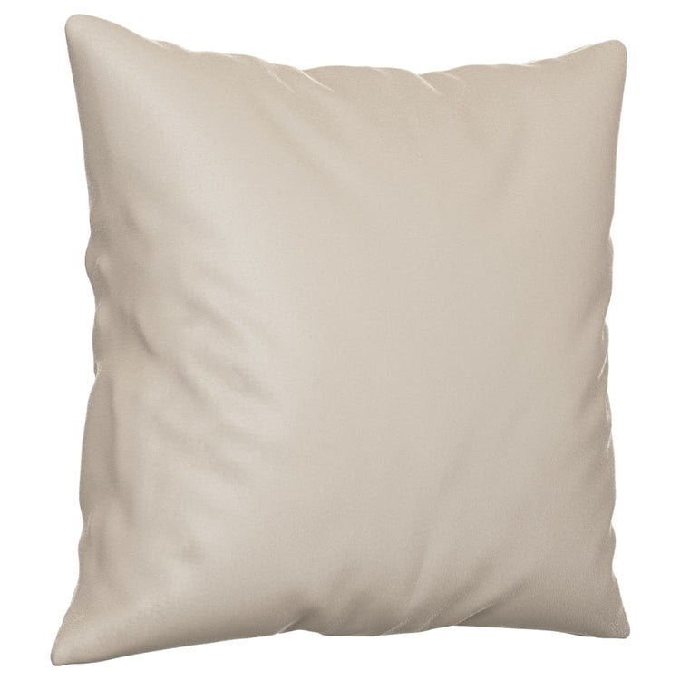 Vidaxl Coussins décoratifs 2 PCS 40x40 cm Crème de tissu microfibre -colore