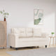 Vidaxl Coussins décoratifs 2 PCS 40x40 cm Tissu de microfibre beige