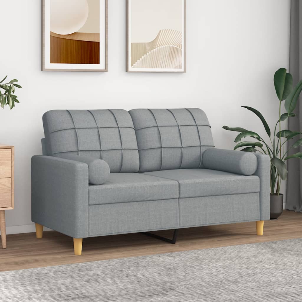 Vidaxl Coussins décoratifs 2 ST 15x50 cm Gris clair
