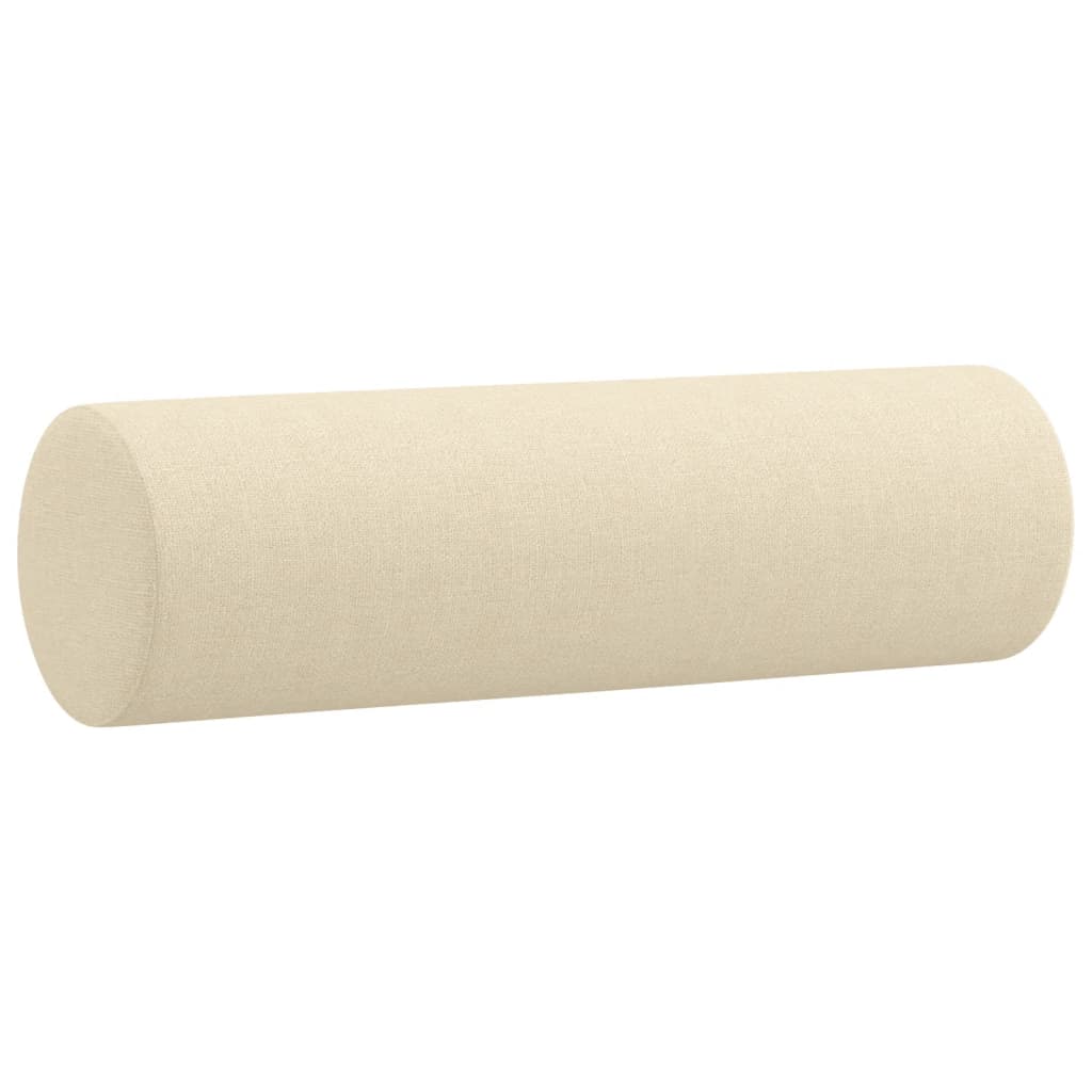 Vidaxl Coussins décoratifs 2 ST 15x50 cm Tissu crème colorée