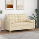 Vidaxl Coussins décoratifs 2 ST 15x50 cm Tissu crème colorée