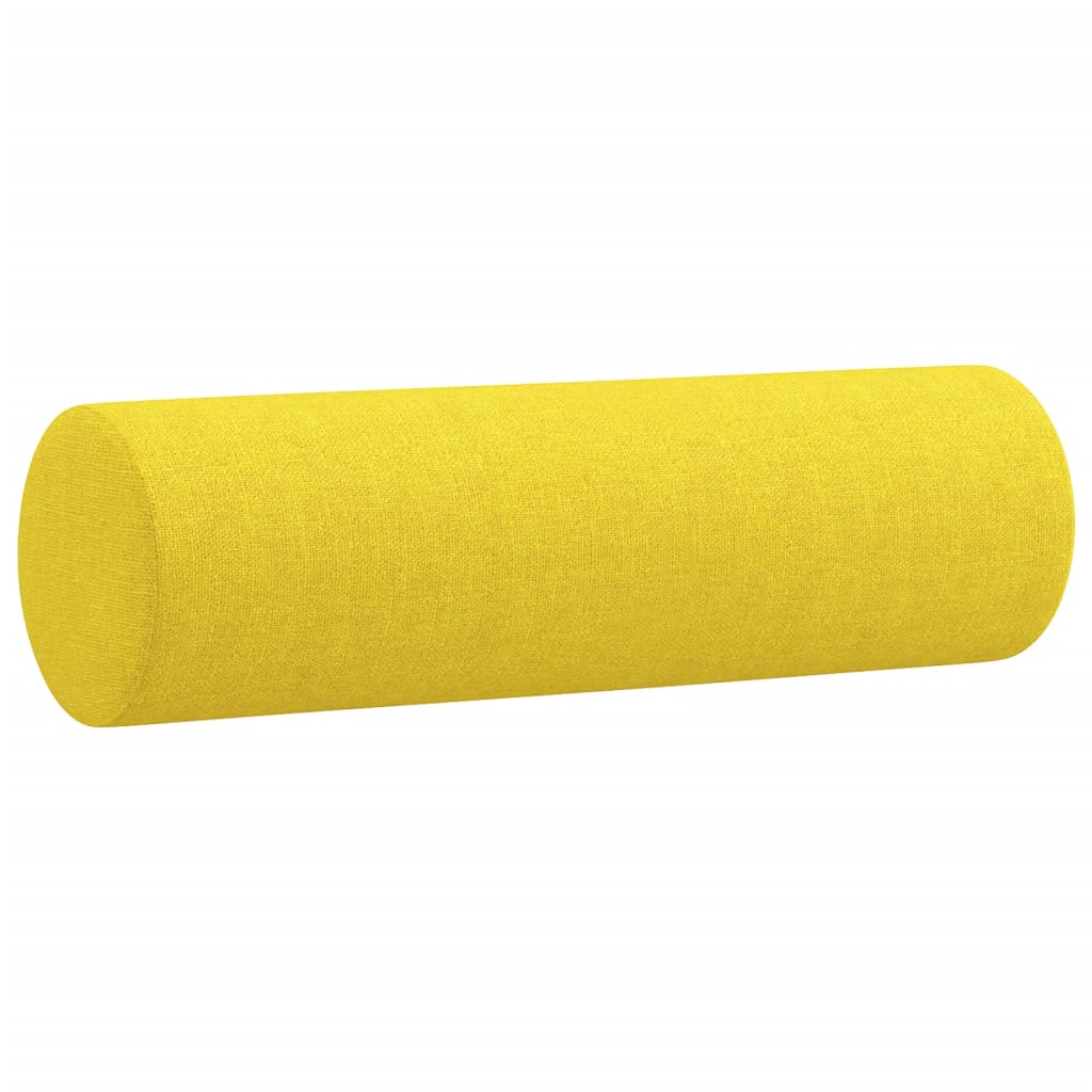 Vidaxl Coussins décoratifs 2 ST 15x50 cm Tissu jaune
