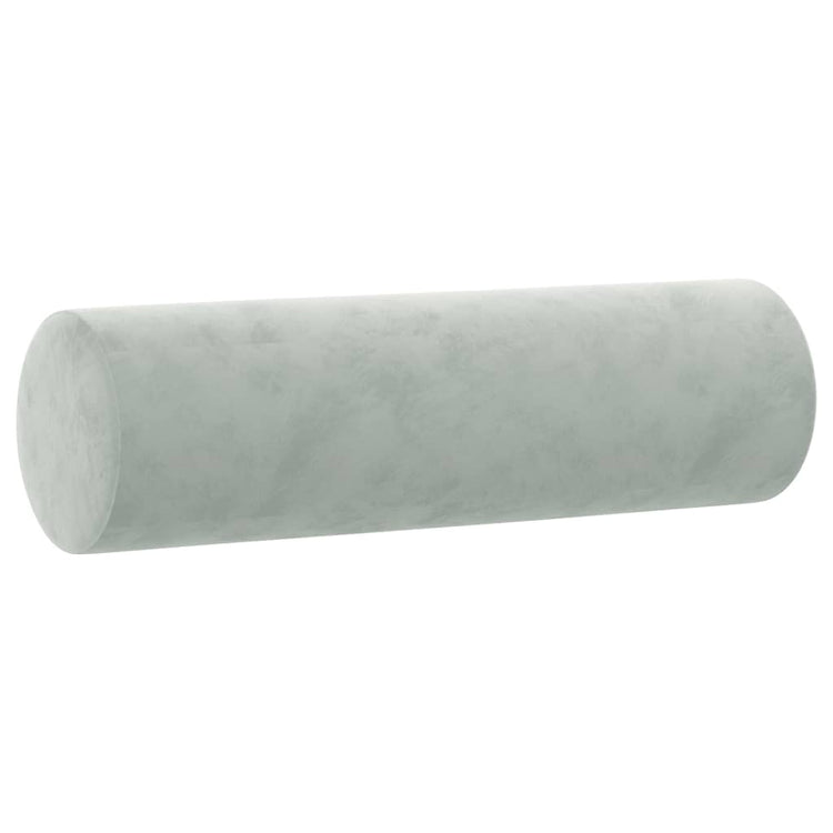 Vidaxl Coussins décoratifs 2 ST 15x50 cm Gris clair en velours