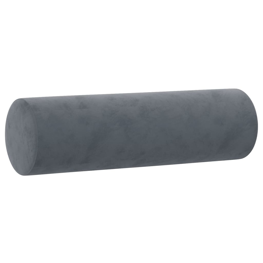 Vidaxl Coussins décoratifs 2 ST 15x50 cm en velours gris foncé