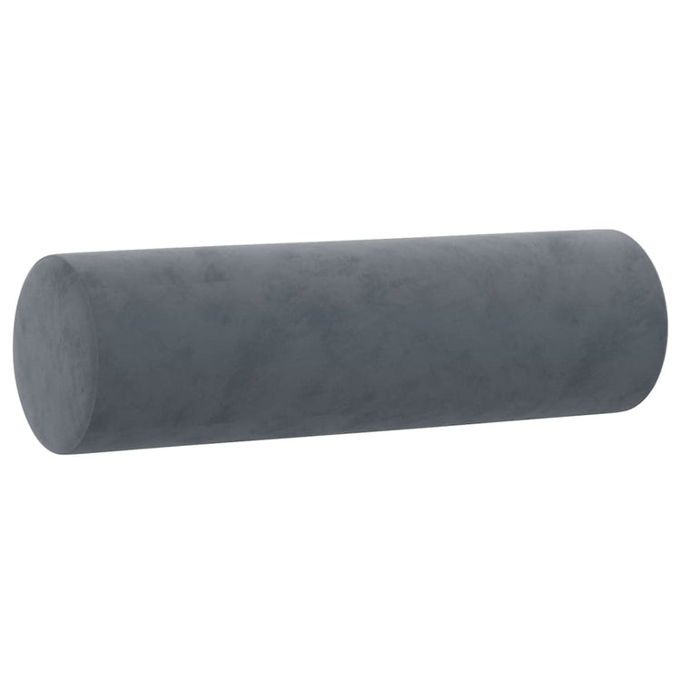 Vidaxl Coussins décoratifs 2 ST 15x50 cm en velours gris foncé
