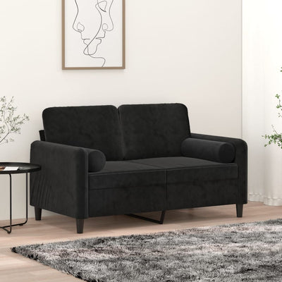Vidaxl Coussins décoratifs 2 ST 15x50 cm Velvet noir