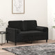 Vidaxl Coussins décoratifs 2 ST 15x50 cm Velvet noir