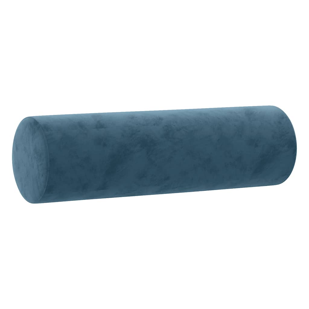 Vidaxl Coussins décoratifs 2 ST 15x50 cm Bleu en velours
